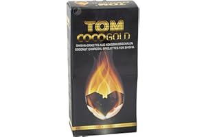 TOM Cococha Gold, 3 kg, Shisha Charcoal from Coconut Shells, Water Pipe/Hookah