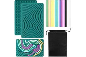 LIAVOP Tavola sensoriale, giocattolo sensoriale in silicone, giocattolo sensoriale double-face per autismo e ADHD per bambini dai 3 anni in su,con borsa da viaggio 20 accessori in silicone (Verde)