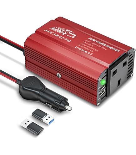 Duracell DRINVPS175 175-Watt Power Inverter – Black, Portable DC To AC For Car/Outdoors - View #5
