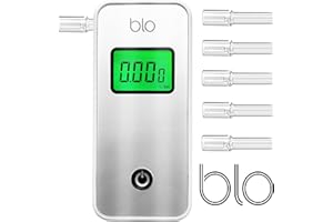 BLO Alcoholímetro Portátil Avanzado para Pruebas de Alcoholemia, Resultados Precisos del Contenido en Sangre con Lectura Inst