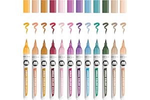 Molotow Aqua Color Brush Feutres avec mine pinceau et encre à base d’eau Étui Basic Set 2