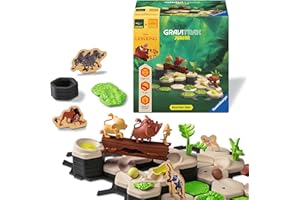 Ravensburger GraviTrax Junior Starter-Set Disney Lion King 73437 - Murmelbahn für Kinder ab 3 Jahren, mit Spielfiguren aus der König der Löwen-Welt
