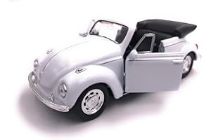 H-Customs Käfer Cabrio Modellauto Auto Lizenzprodukt 1:34-1:39 Weiß