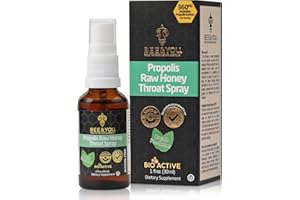 BEE & YOU Bee and You Natural Bee Propolis Throat Spray for Immune Support Sore Throat Relief and Oral Support for Adults and Kids 1 fl oz