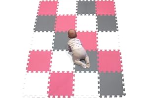 YIMINYUER® 20 Piezas (30cmx30cmx1cm Cada Pieza), Infantiles Alfombrillas para Puzzles, Bebés Alfombras Puzzles y Juegos, Niños Alfombra Puzzle Bebe R01R09R12G301020
