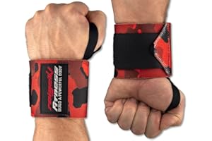 ‎RAIGEKI FITNESS BUILD A POWERFUL BODY Raigeki Fitness Wrist Bandages [Set of 2] Extra Strong Hold (+ Training Plans) Wrist Wraps for Strength Training - Wrist Wraps for Men and Women