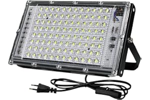 BOSITE Projecteur led Extérieur 100W, Spot LEDs Extérieur 6500K Blanc Froid, 10000LM Projecteur LED, IP66 étanche Eclairage Leds Pour Jardin Garage Cour Stade Usines Chemins