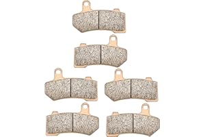 ZICOO Sintered Front & Rear Brake Pads for Harley Davidson FLHR Road King FLHX Street Glide Road Glide FLHTCU Ultra Classic Electra Glide Tri Glide FLTRX Limited Night Rod