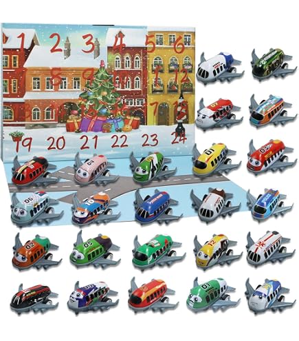 Calendrier De L’Avent 2025 – 24 Mini Motos Et Figurines De Cross – Décoration De Noël En Acrylique 2D
