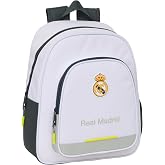 Safta Real Madrid EQUIPACI&Oacute;N 25/26 &ndash; Children's Backpack, Ideal for Children of Different Ages, Comfortable and Versatile, Qu
