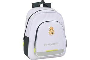 Safta REAL MADRID EQUIPACIÓN 25/26 - Mochila Infantil, Ideal para Niños de Diferentes Edades, Cómoda y Versátil, Calidad y Resistencia, 28x10x34 mm