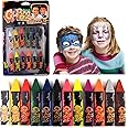 53ARTS Face and Body Paint Crayons, Easy To Use In Stick Form For Makeup Of Kids, Adults And Artists Pack of12