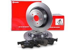 BREMBO COATED Bremsenset Hinterachse inkl. Bremsscheiben Hinten Ø316mm voll und Bremsbeläge Hinten Kompatibel mit FORD KUGA Mk2 (DM2), KUGA Mk2 VAN, MONDEO Mk5 Turnier (CF)