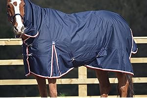 Turner Equestrian 100g Navy 600d Combo Neck Ripstop Horse Turnout Rugs 5'3"-7'0" (7'0")