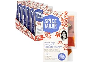 The Spice Tailor, Indian Curry Sauce Kits, Punjabi Tomato Curry in 10 Minutes with 3 Simple Steps, 300 g Packet (Pack of 5)