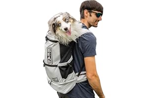 K9 Sport Sack Knavigate | nosidełko dla psa dla większości rozmiarów psów, regulowane z przodu, zatwierdzone dla weterynarza (średnie, kamień księżycowy)