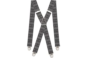 PIERROT Bretelles Homme Larges Premium Vintage - Made in France - Elastique Renforcé & 4 Clips Extra Fort en X - Taille Ajustable Jusqu’à 130cm - Garantie à Vie - Fabrication Artisanale