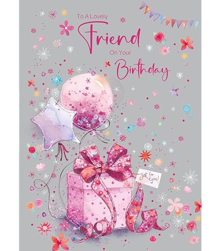 Cherry Orchard Geburtstagskarte 'To My Wonderful Husband' – Mit Goldfolie & Glitzer, 24,5 X 17,2 Cm