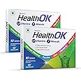 Health Ok Mankind's Multivitamin with Natural Ginseng & Taurine Power; Lemon Flavour, 100% Vegetarian (2 x 10 tablets)