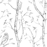 nuwallpaper "Gri Woods" soyun ve &ccedil;ıkartın duvar kağıdı