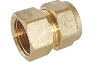 SOMATHERM FOR YOU - Raccordo diritto (vite) per PEX Ø16 pipe - Femmina 15/21 (1/2 '')