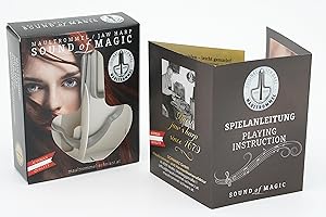 LEUCHTKLANG Maultrommel Mundtrommel Geschenkset Schwarz Österreich Jaw Harp mit Anleitung (Nr.15 (92mm) Eichel)