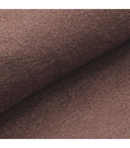 PANNOLENCI a Tinta Unita, Vendita al Mezzo Metro, 1 quantità = 50 CM, Vari colori, Altezza 180 cm (TEGOLA 636