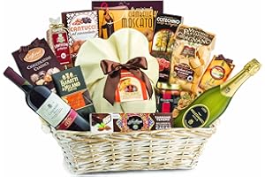 Villa Guelfa Cesto Natalizio Gastronomico ''Piazza Duomo'', Strenna di Natale con Prodotti Alimentari Regionali Tipici, Specialità Gastronomiche Gourmet in Confezione Regalo per Natale