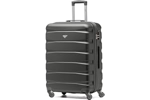 Flight Knight ABS 3 Tailles Valise Legere Compatible avec Air France, Hop! easyJet, RyanAir Et Bien d'autres! Bagage a Main 55x35x20 cm Et Bagage en Soute Grande avec 4 Roues.