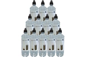 ‎MONSTER24 Monster24 12 x 1 Litre Liquid High-Quality Bioethanol for Ethanol Fireplace Table Fireplace Table Fire Standing Fireplace Patio Fireplace Decorative Fireplace Bio Ethanol Indoor Outdoor – Tested