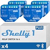 Shelly Plus 1 WLAN Switch 4 Pack