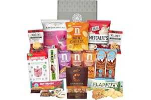 A AMOUSA Gluten Free Hamper - Coeliac Gifts Set Featuring 15 Gluten Free Snacks, Including Free From Biscuits, Sweets, Snack Bars &More. Suitable Present For Celiacs or Anyone Following A GF Diet. Celiac Gifts