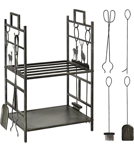Portalegna Montreal 90 Cm In Ghisa | Design Ad Albero Per Interni Ed Esterni