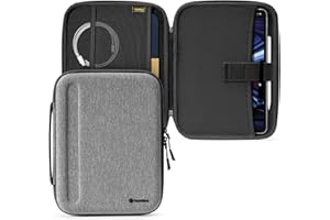 tomtoc Etui na tablet portfolio do 11 cali iPad Pro M4 OLED 2024, 11 cali iPad Air M2 2024, 11 iPad Pro M2&M1, iPad Air 5, iPad 10, Galaxy Tab S9, twardy pokrowiec na klawiaturę Magic/Smart Keyboard