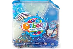 Orbeez Mixin’ Slime Set with 2500 (Micro, Shimmer, Marble & Glow in the Dark), 5 Tools, Storage, One & Only, Sensory Toys for Kids Ages 5+