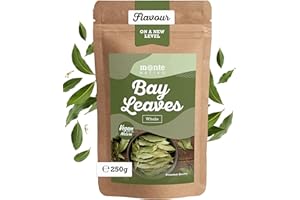 Bay Leaves Monte Nativo (250g) - Gently Dried Bay Leaf - Gently Dried and Aromatic Spices Ideal for Cooking and Seasoning