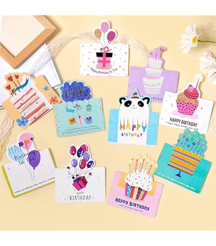 Hallmark Birthday Cards For Kids Assortment, 48 Cards With Envelopes ( Dinosaurs, Sloths, Unicorns, Flamingos, Turtles, Sharks) : Buy Online At Best Price In KSA - Souq Is Now - View #10