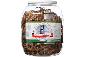 E.U. XTORES San Francisco Sourdough Pretzels Jar 1.4kg EXPIRY DATE 12/25
