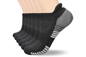 coskefy Sneaker Socken Herren 43-46, 6 Paar Socken Damen 35-38 39-42 47-50 Gepolsterte Laufsocken Baumwolle Sportsocken Atmungsaktiv, Unisex Schwarz Weiß Grau…