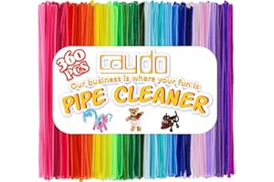 Caydo 360 Stück Pfeifenreiniger 40 sortierte farbige Chenille-Stiele für Kunst und Handwerk, Bastelbedarf für Kinder (6 mm x 30 cm)