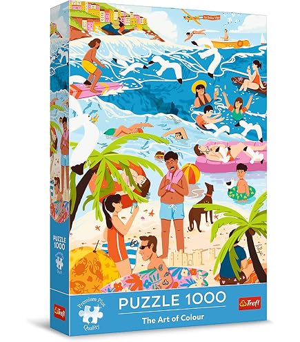 Clementoni Puzzle 1000 Pezzi High Quality, Sunday At The Beach, Poster Incluso, Made In Italy, 50x70 Cm - 3