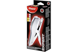 Maped Expert - Agrafeuse Métal XL - Pour Usage Intensif - Compatible Agrafes 24/6-8 et 26/6-8 - Capacité 20 à 45 Feuilles