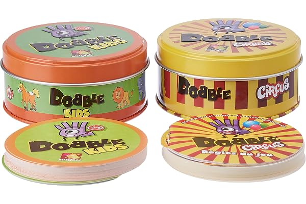 Asmodee Zygomatic | Dobble : Party Pack | Jeu de société | À partir de 4 Ans | 2 à 5 Joueurs | 10 Minutes