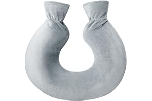 Vintoney - Bolsa de agua caliente para el cuello, 2 L, cuello y espalda, para el cuello, para el cuello, para el cuello, para la cama, proporciona calidez y comodidad,