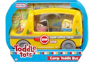little tikes Toddle Tots Camp Toddle Bus - Toddle Spielset, Enthält Bus + 3 Figuren für Rollenspiele, Spielzeug und Geschenk für Kleinkinder und Jungen und Mädchen im Alter von 1-5 Jahren