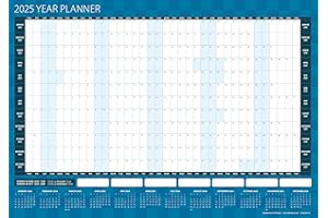 CYDPRINTING A2 / A4 2025 Wall Year Planner/Academic Year 2024/2025 Double Sided (A2 x 1 Planner)