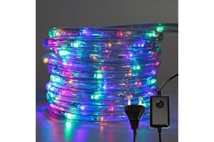 Einfeben LED Lichterschlauch Außen Innen, 20M 480 LEDs Bunt Aussen LED Schlauch, Wasserdicht Lichtschlauch mit Timer und 8 Modi für Garten Party Hochzeit Weihnachts Deko