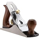 Amazon Basics Universal Adjustable Manual Bench Straightening Brush, No.4, 50.8mm Blade and Wooden Handles for Precise Workin