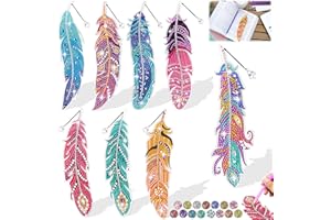 ‎DIKENCE Bastelset Kinder ab 6 Jahre: Diamond Painting Kinder Basteln Geschenke für Mädchen 7 8 9 10 11 12 Jahre Lesezeichen Bastelkoffer Geburtstagsgeschenk Spielzeug ab 5-12 Jahre Mädchen Teenager Erwachsene