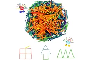 ZAHD Palitos de Colores Natural Palito Abedul Palos de Madera para Manualidades Cuadrado Varillas de madera colores manualidades Madera Palos adecuados artesanía creativa para DIY